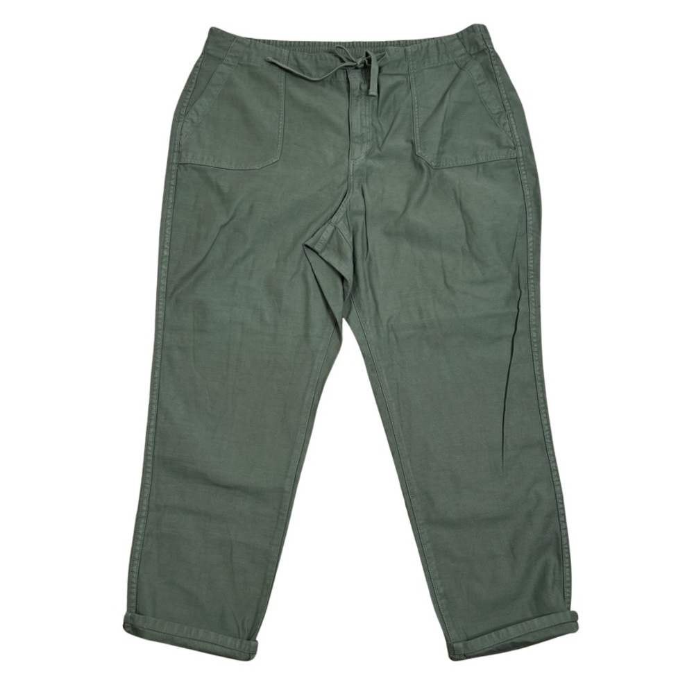 J. Crew Tie-waist Camp Pant Green Size XXL NWT